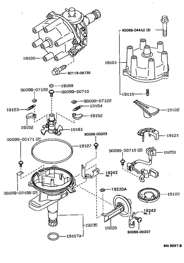 90099-14095 RING, O, DISTRIBUTOR HOUSING product image