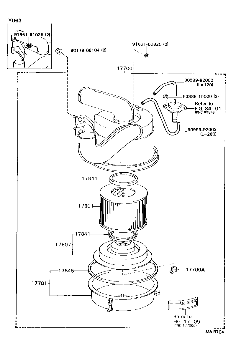 17349-58020 HOSE, INTAKE PIPE product image