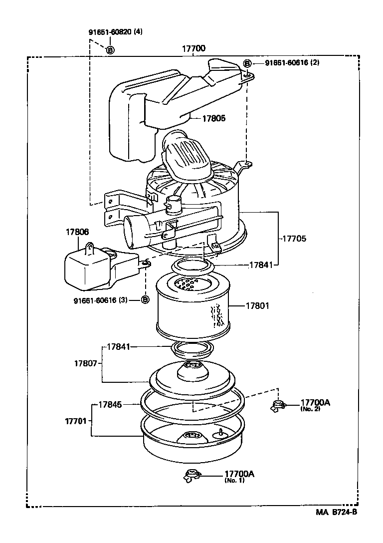 17771-54030 BRACKET, AIR CLEANER INLET DUCT product image