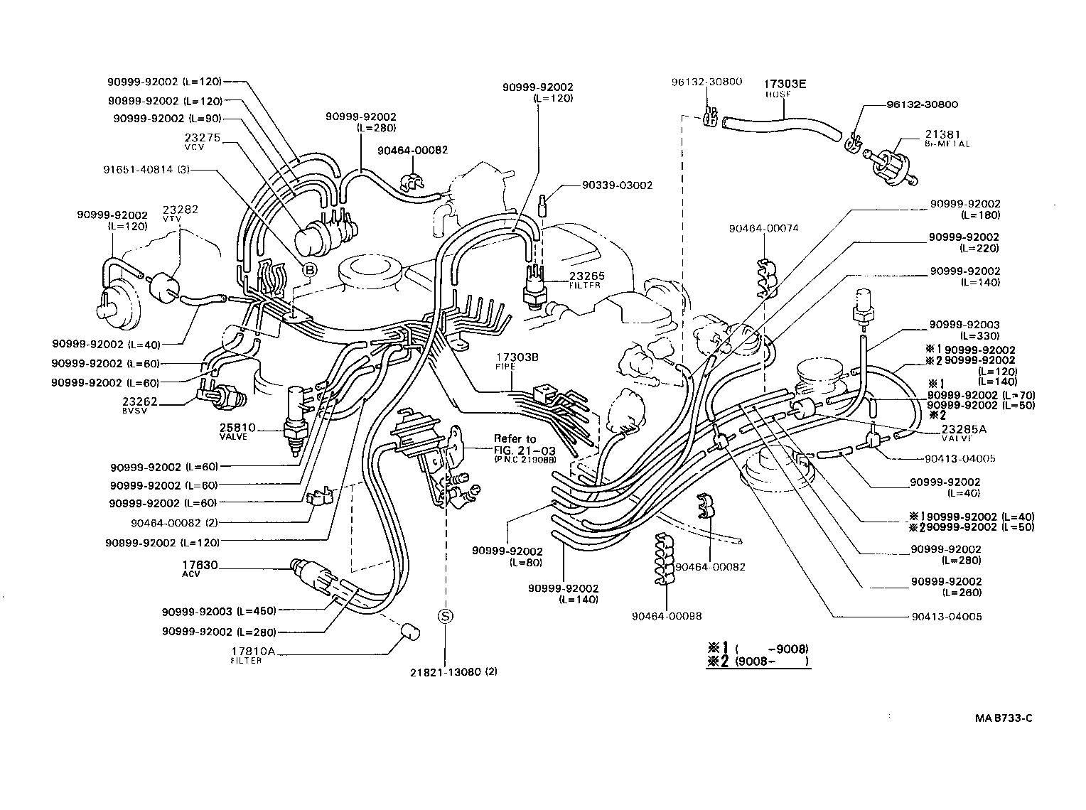 25860-73071 VALVE ASSY, VACUUM SWITCHING, NO.1 product image