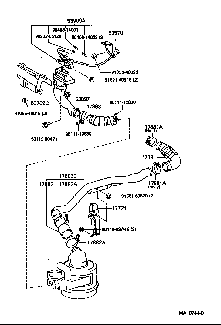 17700-54510 CLEANER ASSY, AIR product image