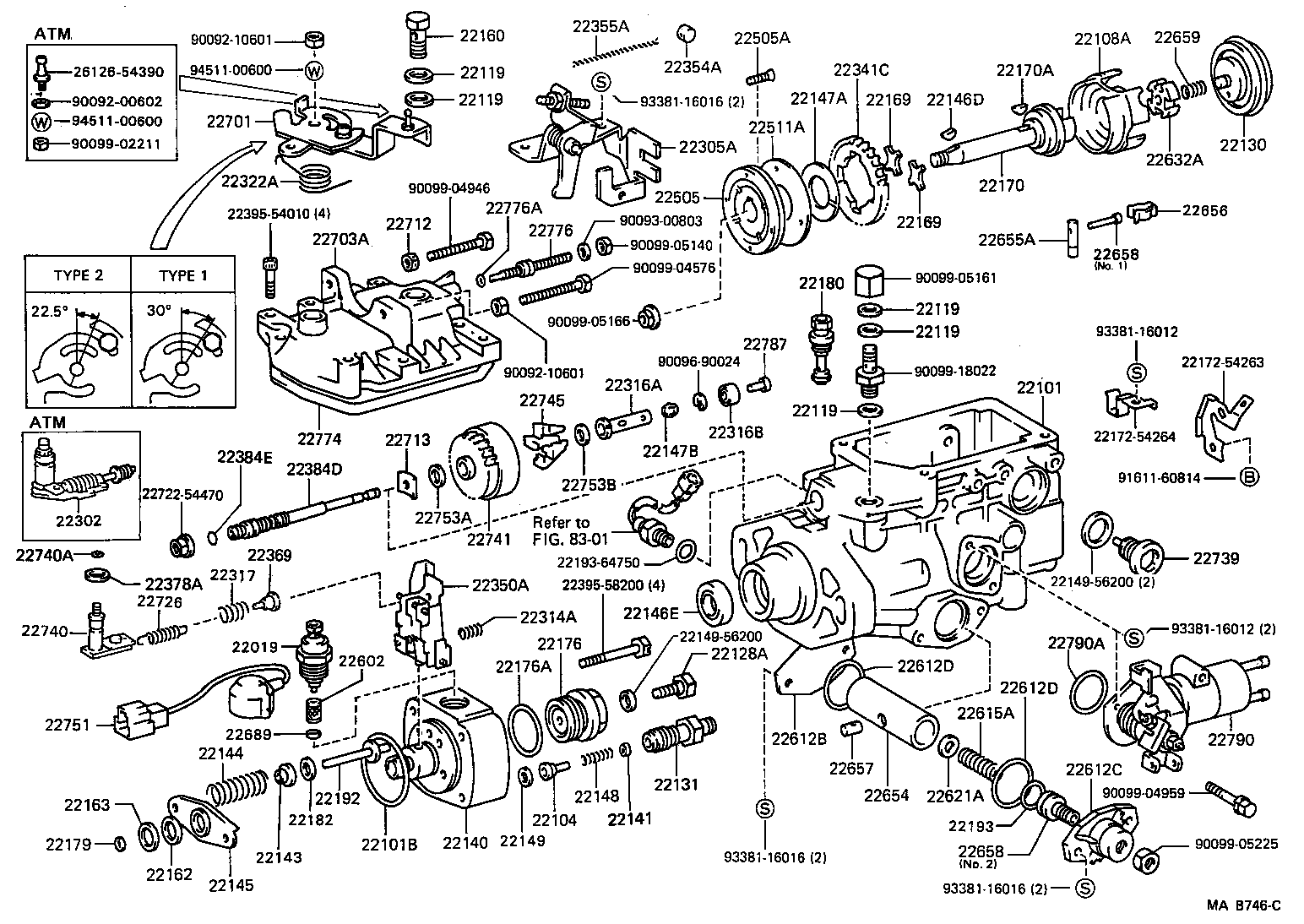 22101-54770 HOUSING SUB-ASSY, INJECTION PUMP product image