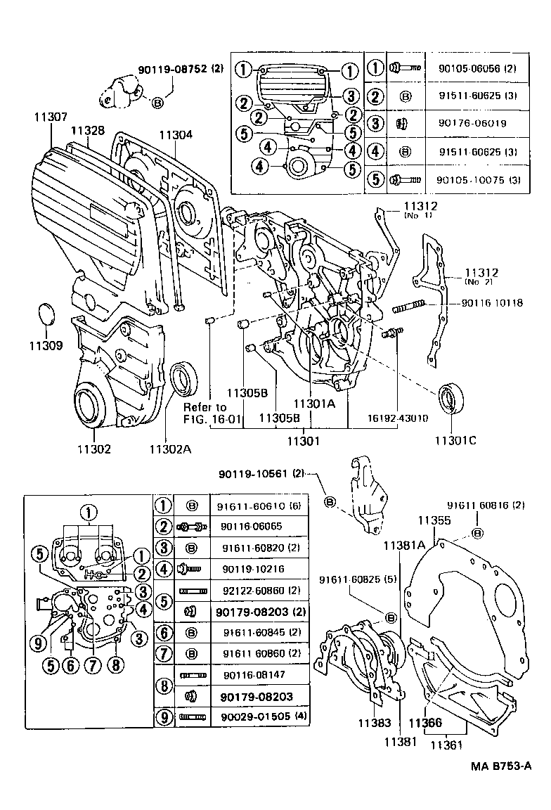 11328-71012 GASKET, TIMING GEAR OR CHAIN COVER product image