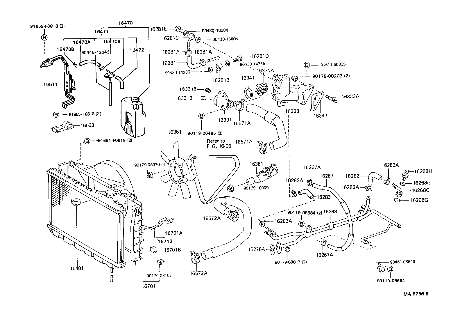 16571-70240 HOSE, RADIATOR, INLET product image