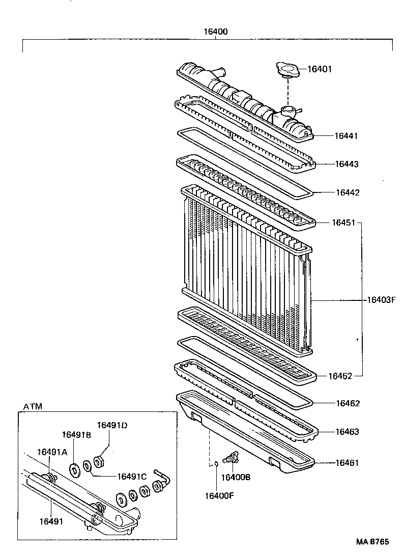 16571-70240 HOSE, RADIATOR, INLET product image