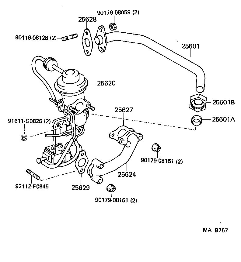 25870-41020 MODULATOR ASSY, EGR VACUUM product image