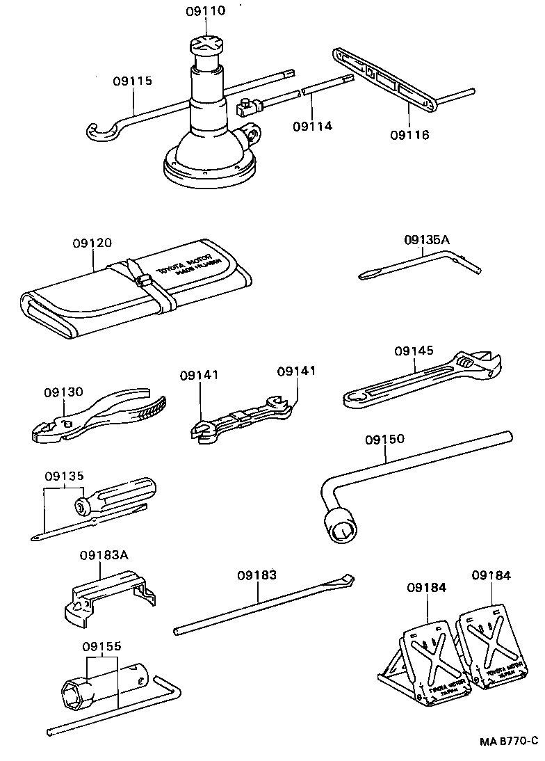 09110-35220 JACK ASSY product image