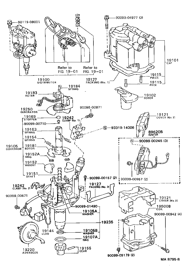 19242-71061 CLAMP, CORD product image