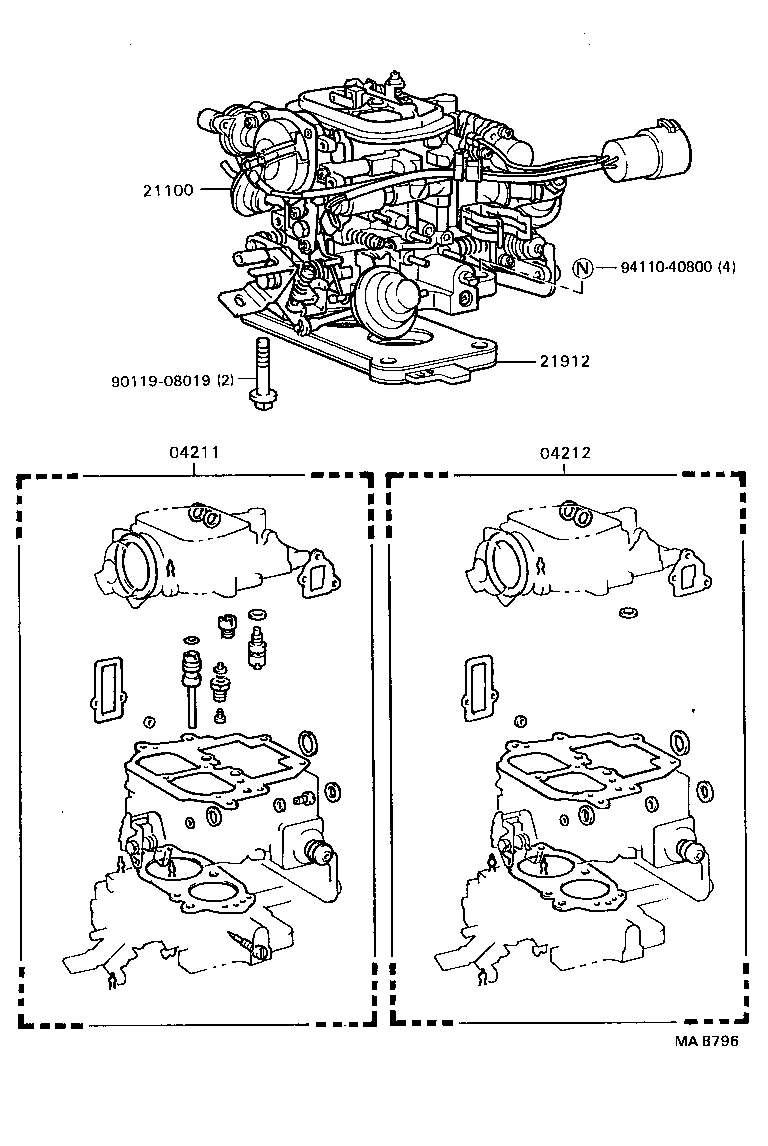 04211-73261 CARBURETOR KIT product image