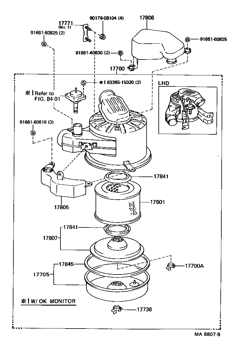 17700-54540 CLEANER ASSY, AIR product image