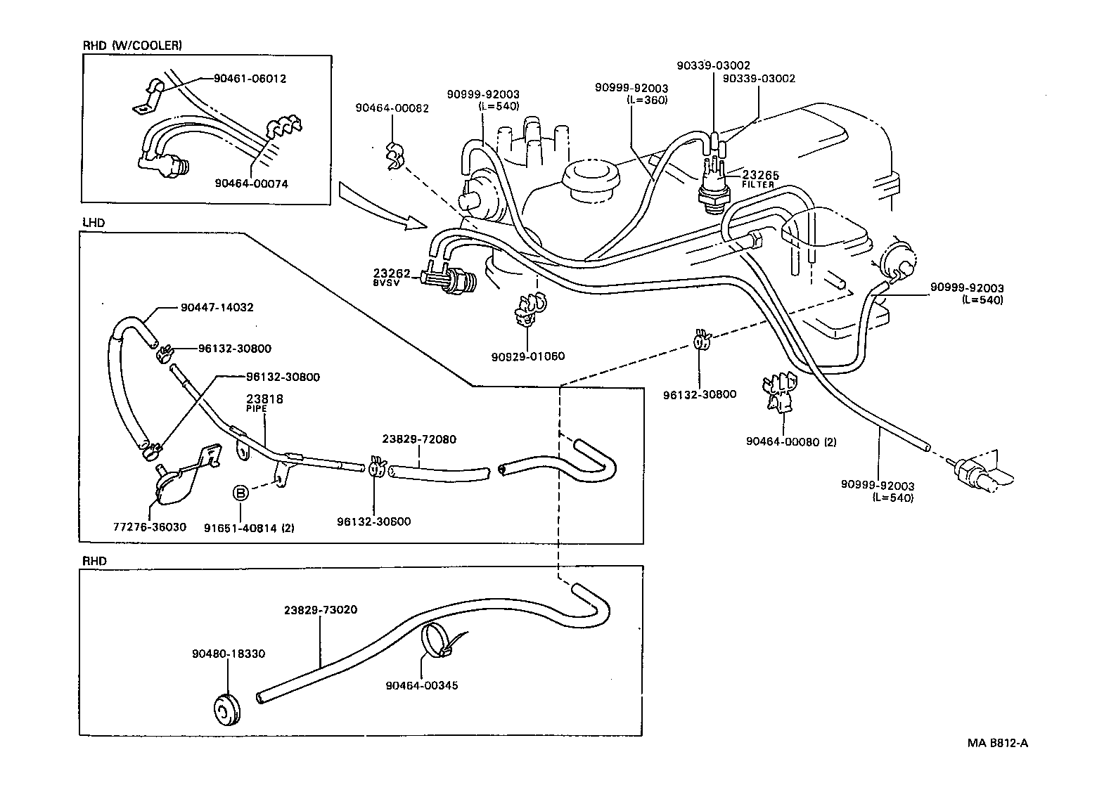 21999-44010 BRACKET, VACUUM SWITCHING VALVE product image