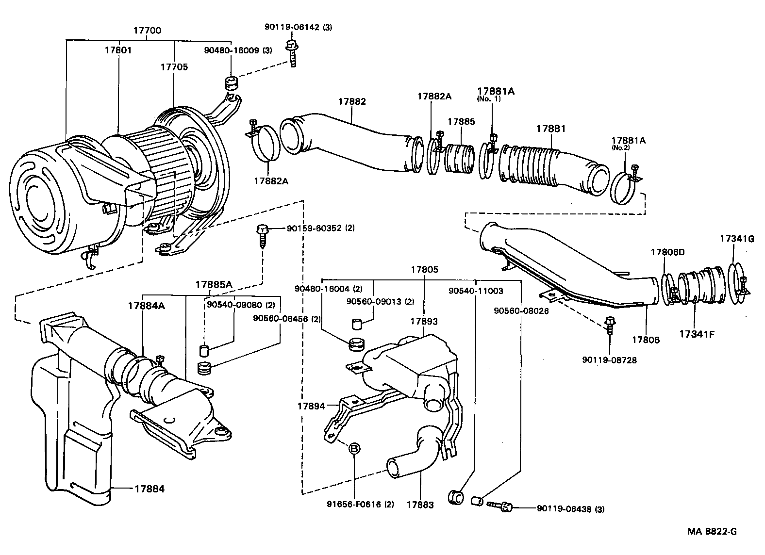 17705-73120 CAP SUB-ASSY, AIR CLEANER product image