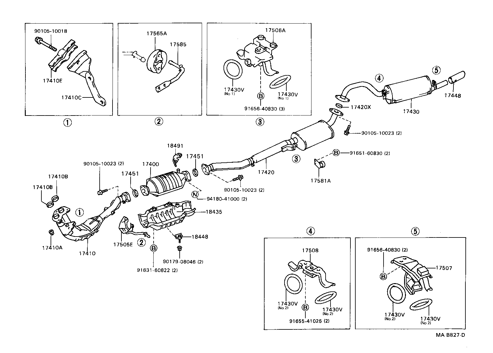 17430-5B171 PIPE ASSY, EXHAUST, TAIL product image