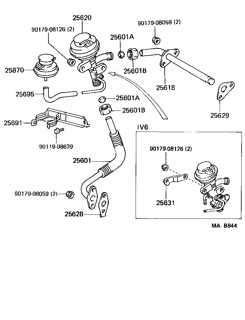 25631-65010 STAY, EGR PIPE, NO.1 product image