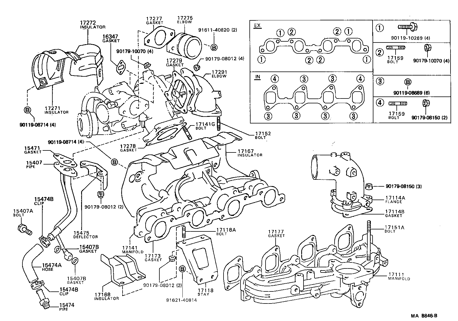 17167-35080 INSULATOR, EXHAUST MANIFOLD HEAT, NO.2 product image