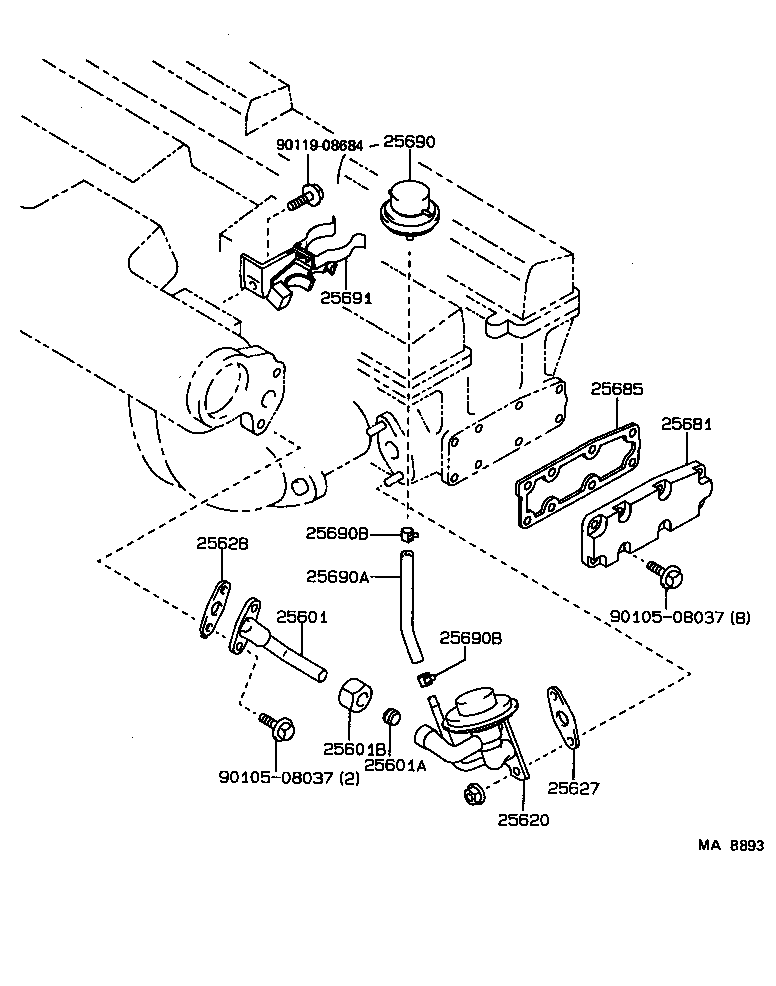 25870-42020 MODULATOR ASSY, EGR VACUUM product image