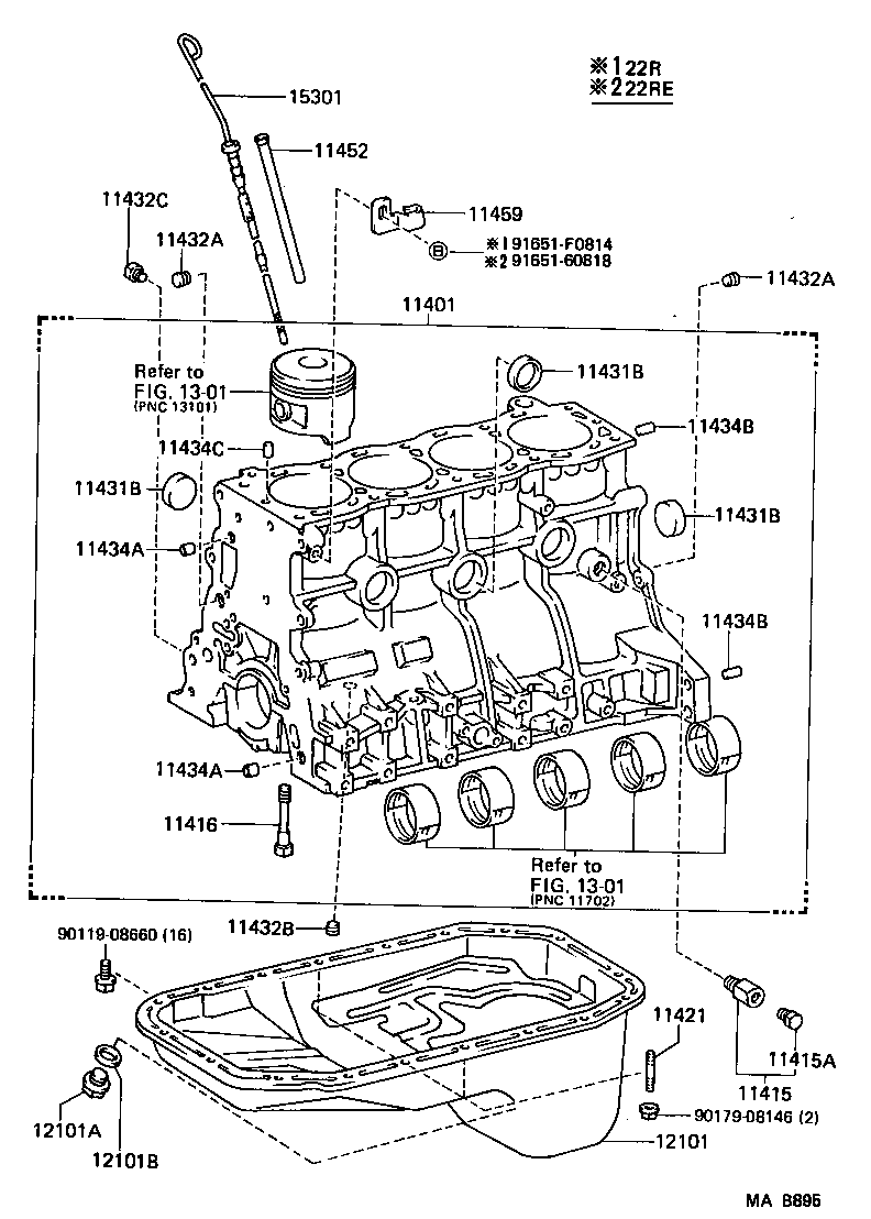 11401-59168 BLOCK SUB-ASSY, CYLINDER product image