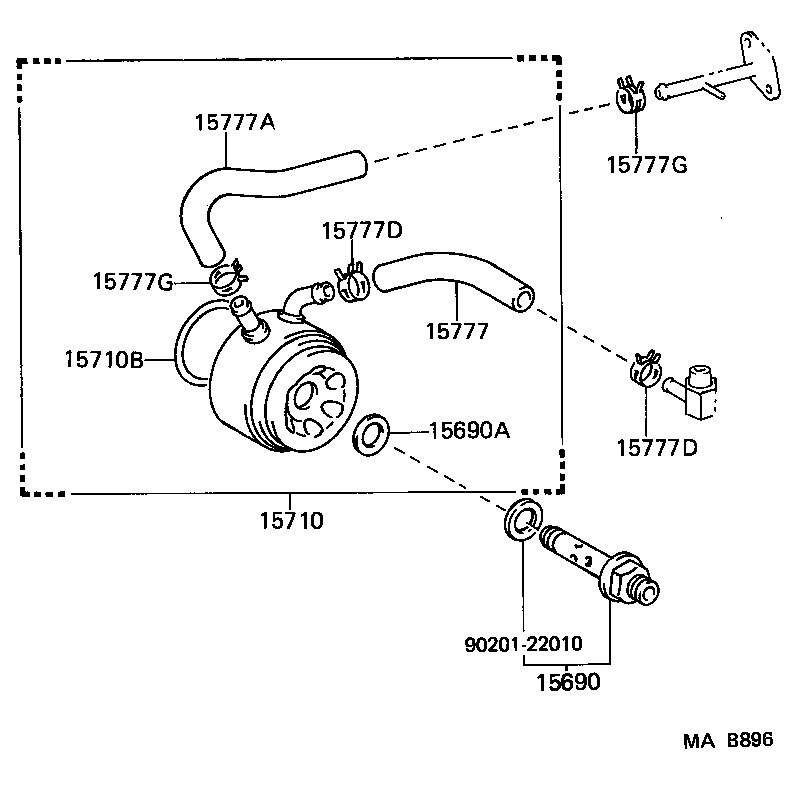 15785-17010 GASKET, OIL COOLER product image