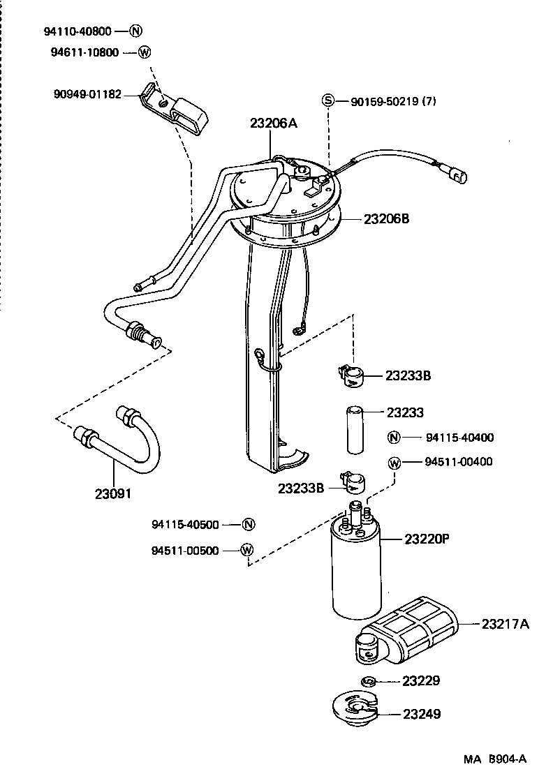 23091-35070 TUBE SUB-ASSY, FUEL PUMP product image