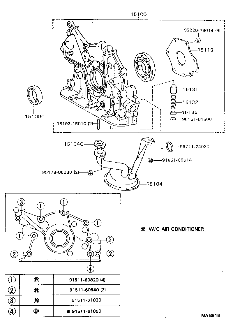 15102-03010 ROTOR SET, OIL PUMP product image
