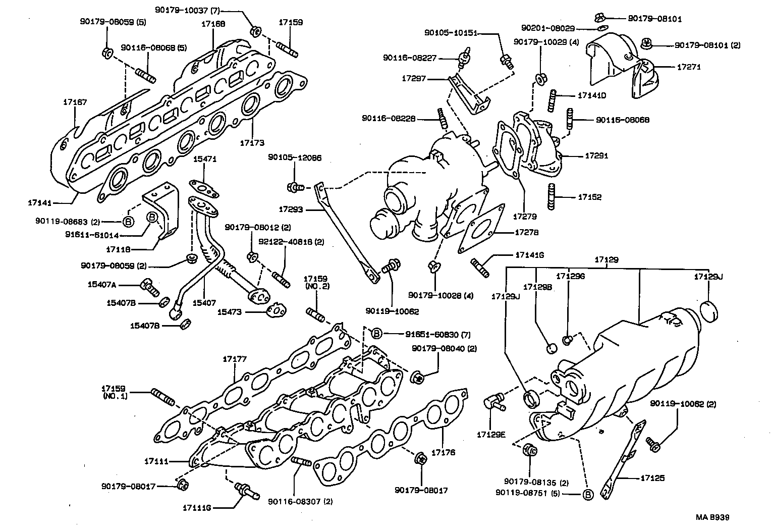 04175-70020 GASKET KIT, TURBOCHARGER product image