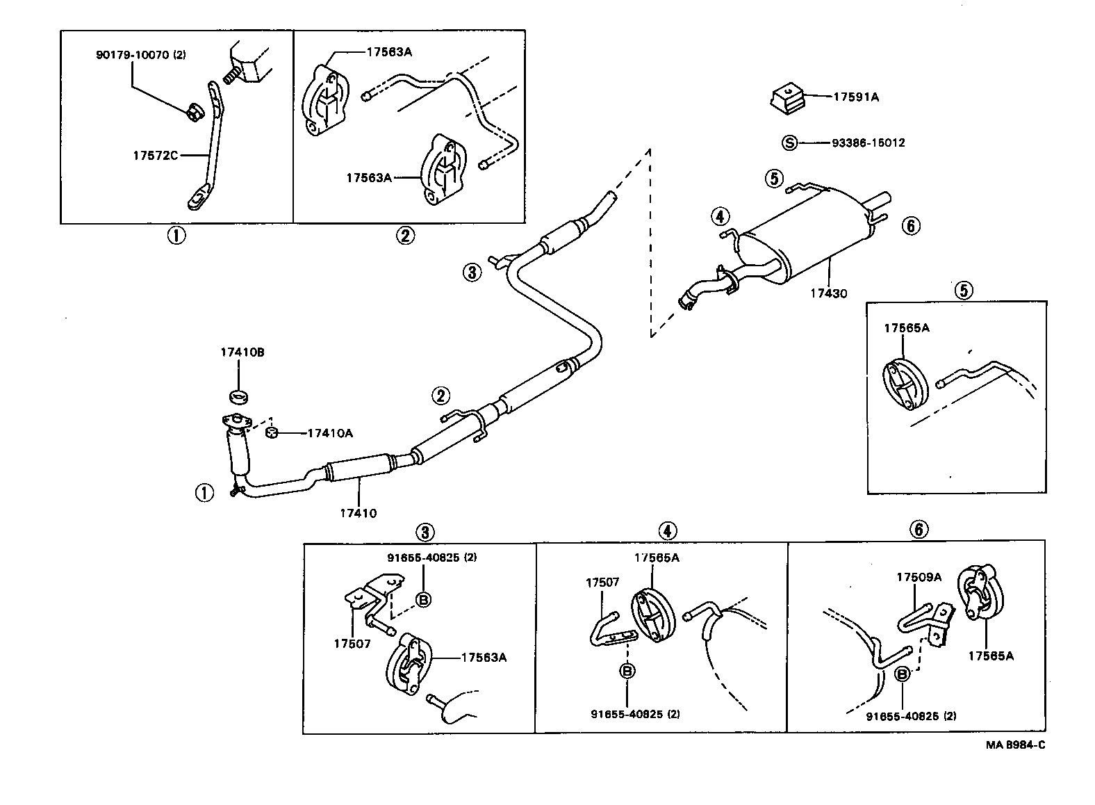 17430-16611 PIPE ASSY, EXHAUST, TAIL product image