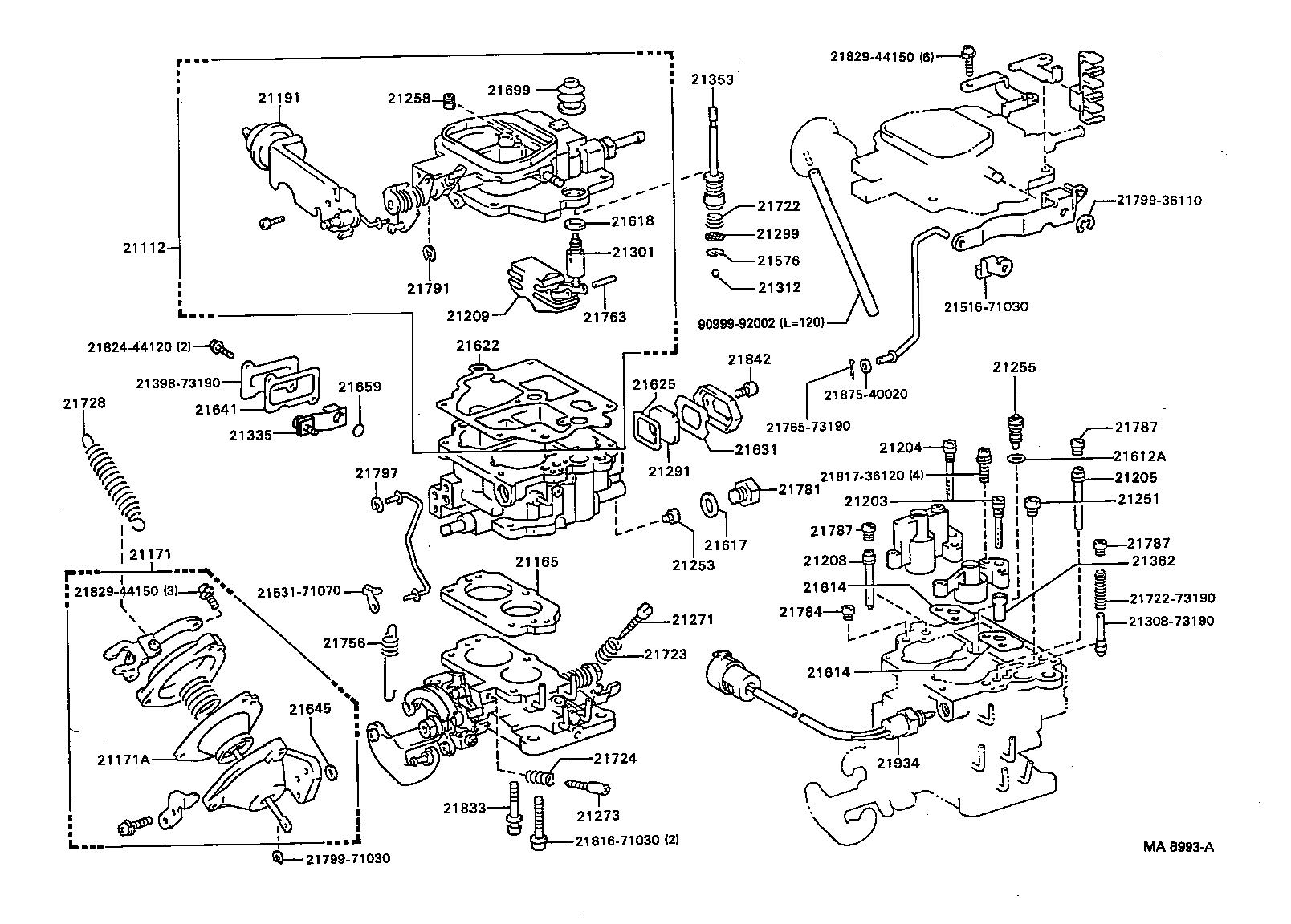 21272-71011 SCREW, 1ST IDLE ADJUSTING product image