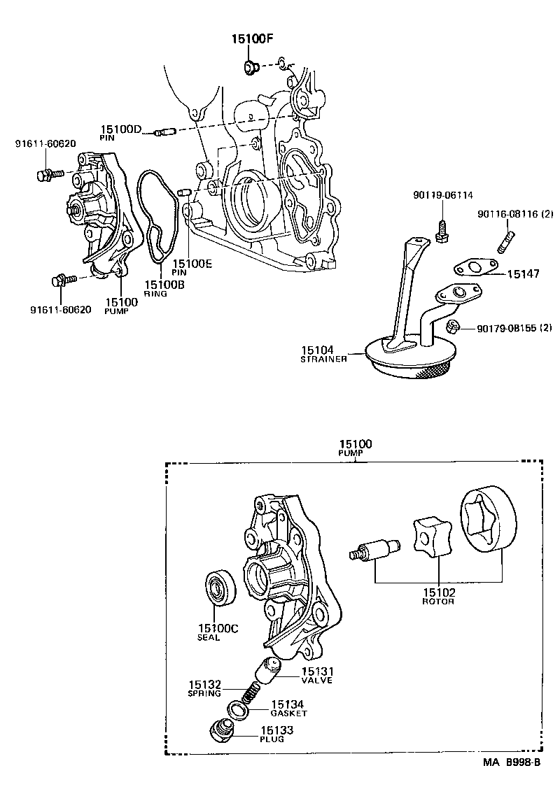 15147-70020 GASKET, OIL STRAINER product image