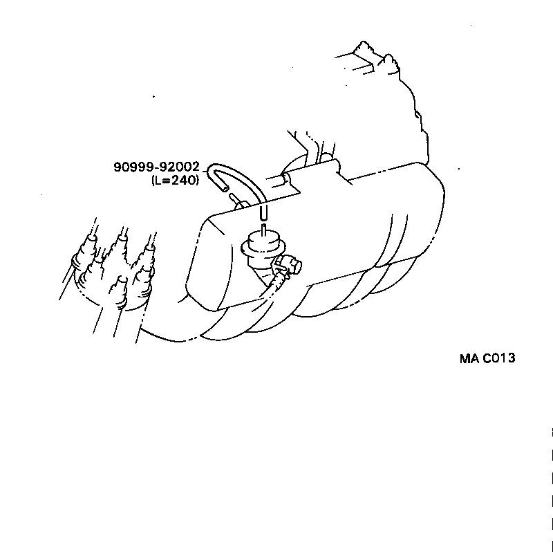 17341-70130 HOSE, NO.1(FOR IDLE-UP) product image