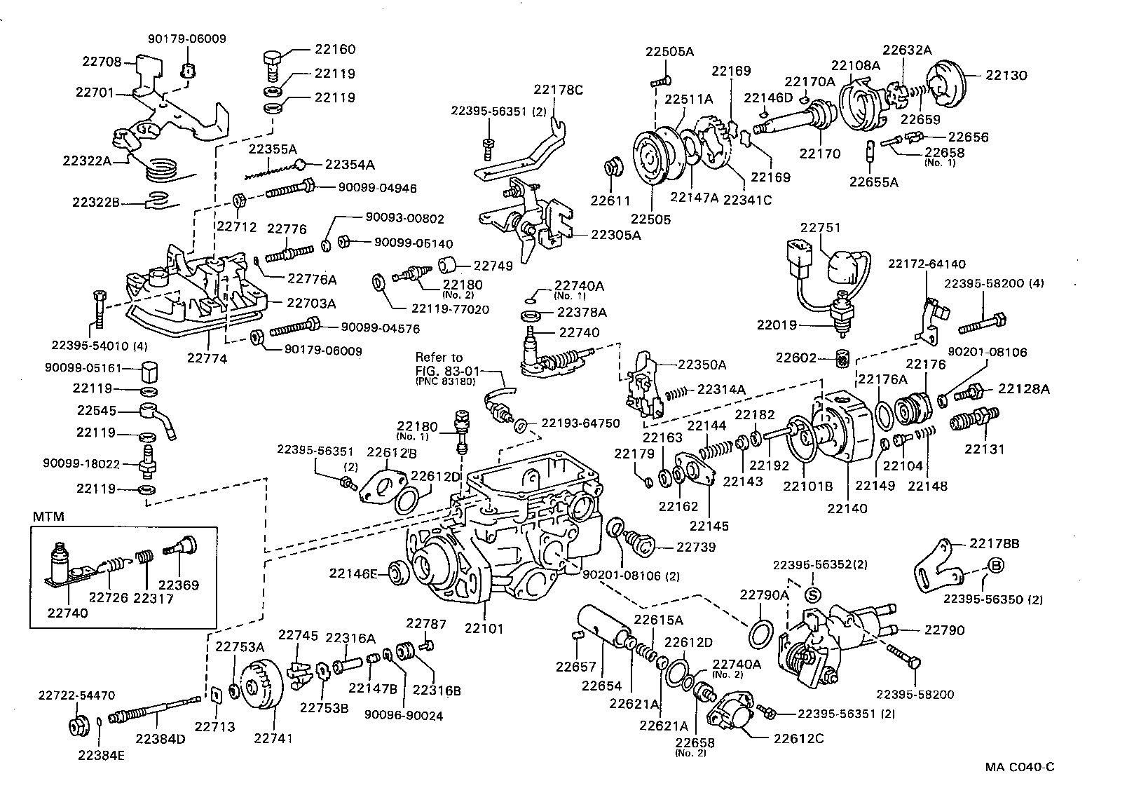 22178-6A610 BRACKET SUB-ASSY, IDLE UP product image