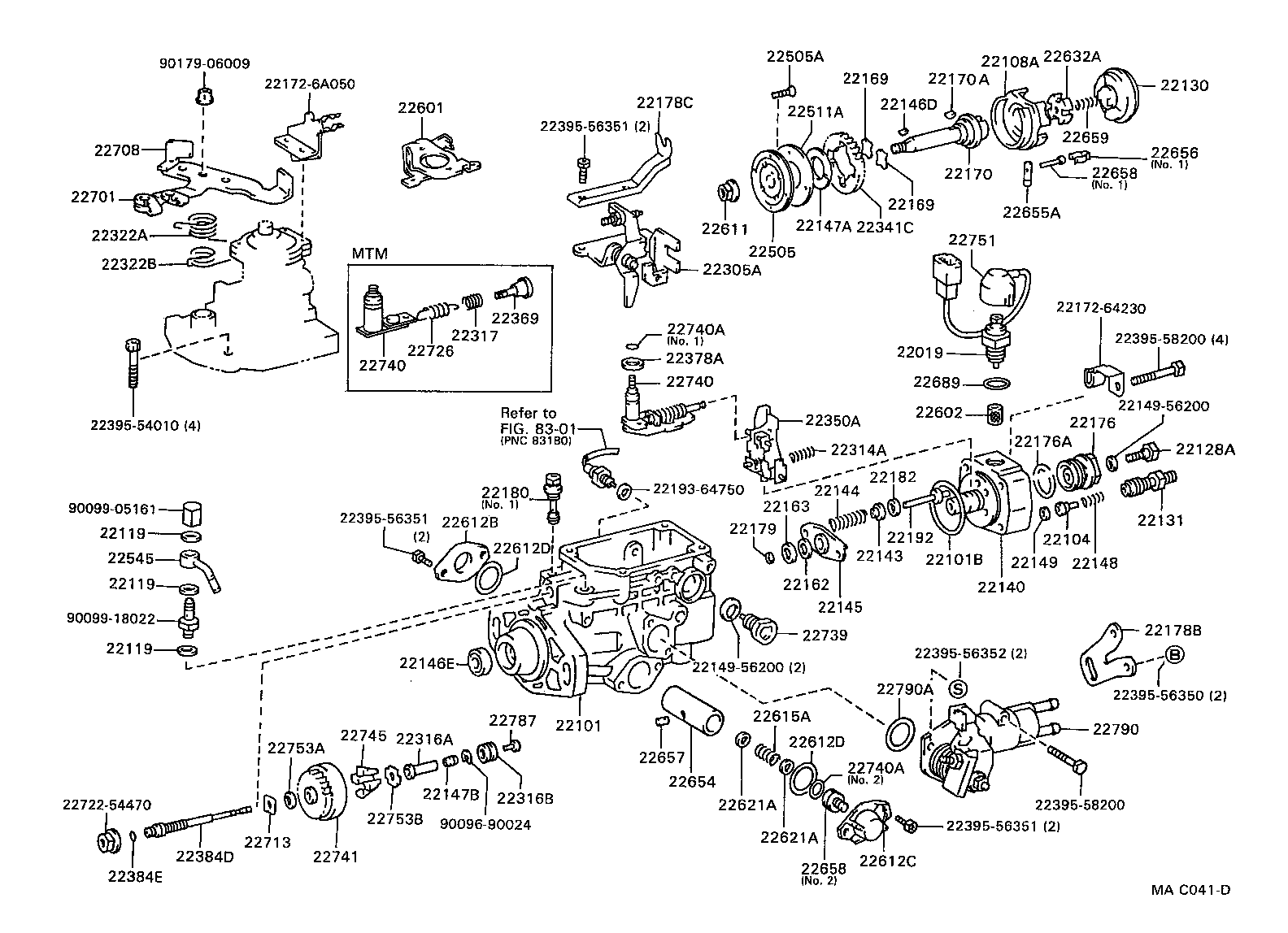 22178-6A610 BRACKET SUB-ASSY, IDLE UP product image