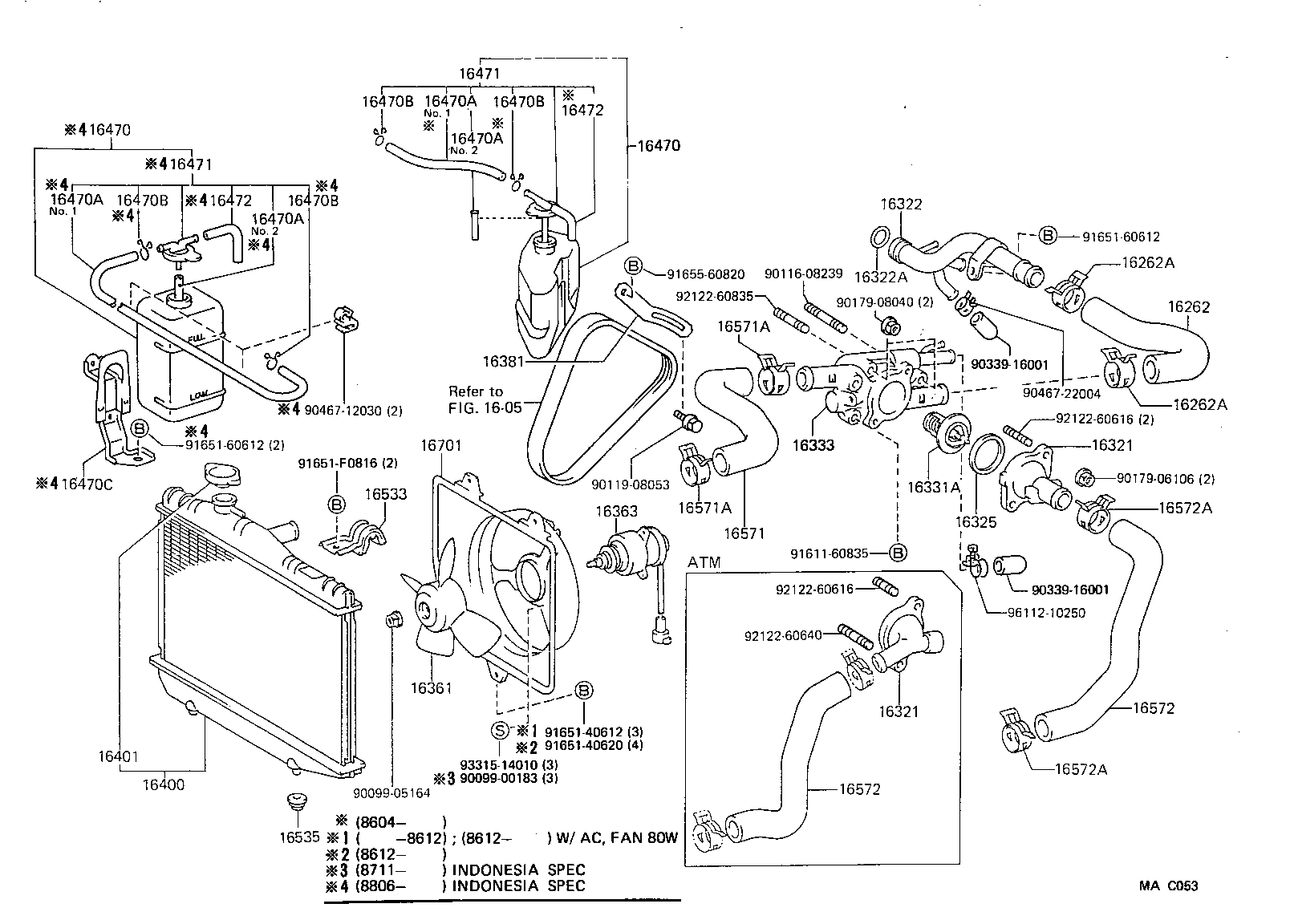 16400-10031 RADIATOR ASSY product image