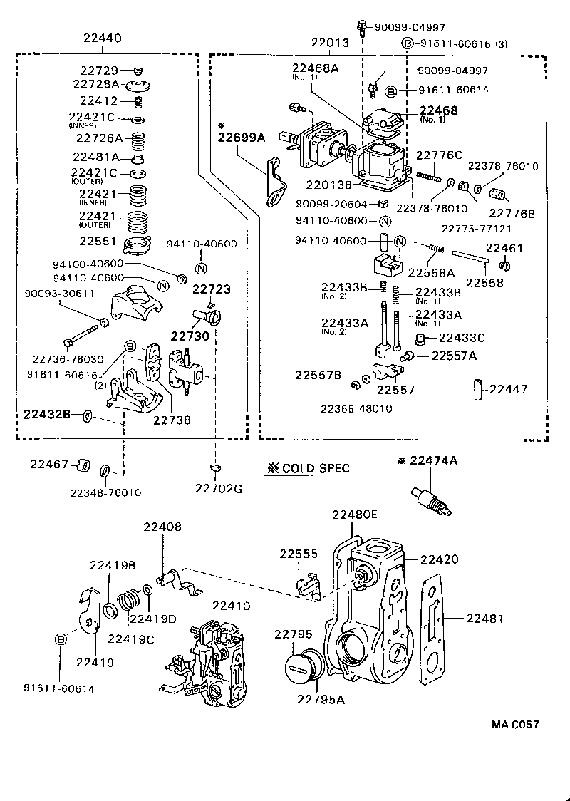 22013-68180 HOUSING SUB-ASSY, FULLROAD STOPPER product image