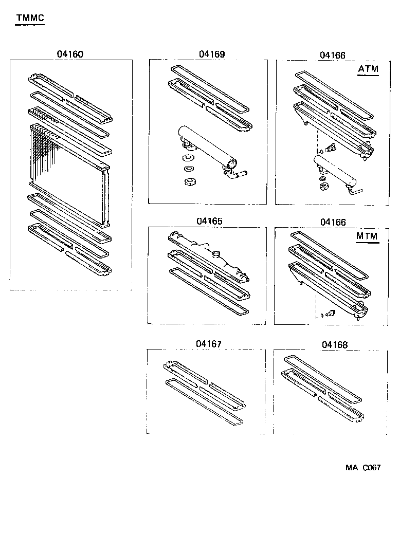 04160-01021 CORE KIT, RADIATOR product image