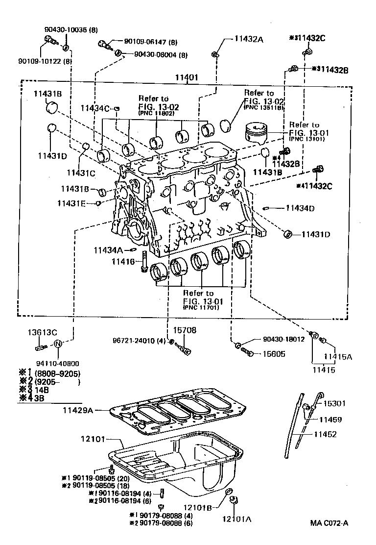 11401-39485 BLOCK SUB-ASSY, CYLINDER product image
