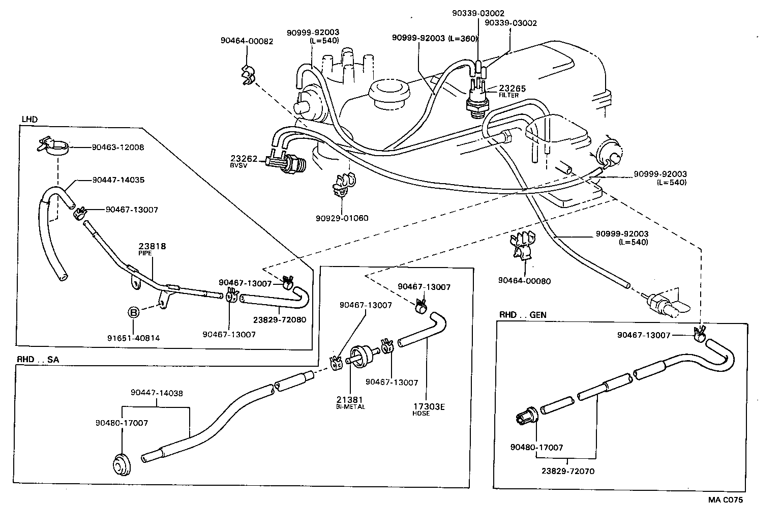 17300-73020 VALVE ASSY, AIR CONTROL product image