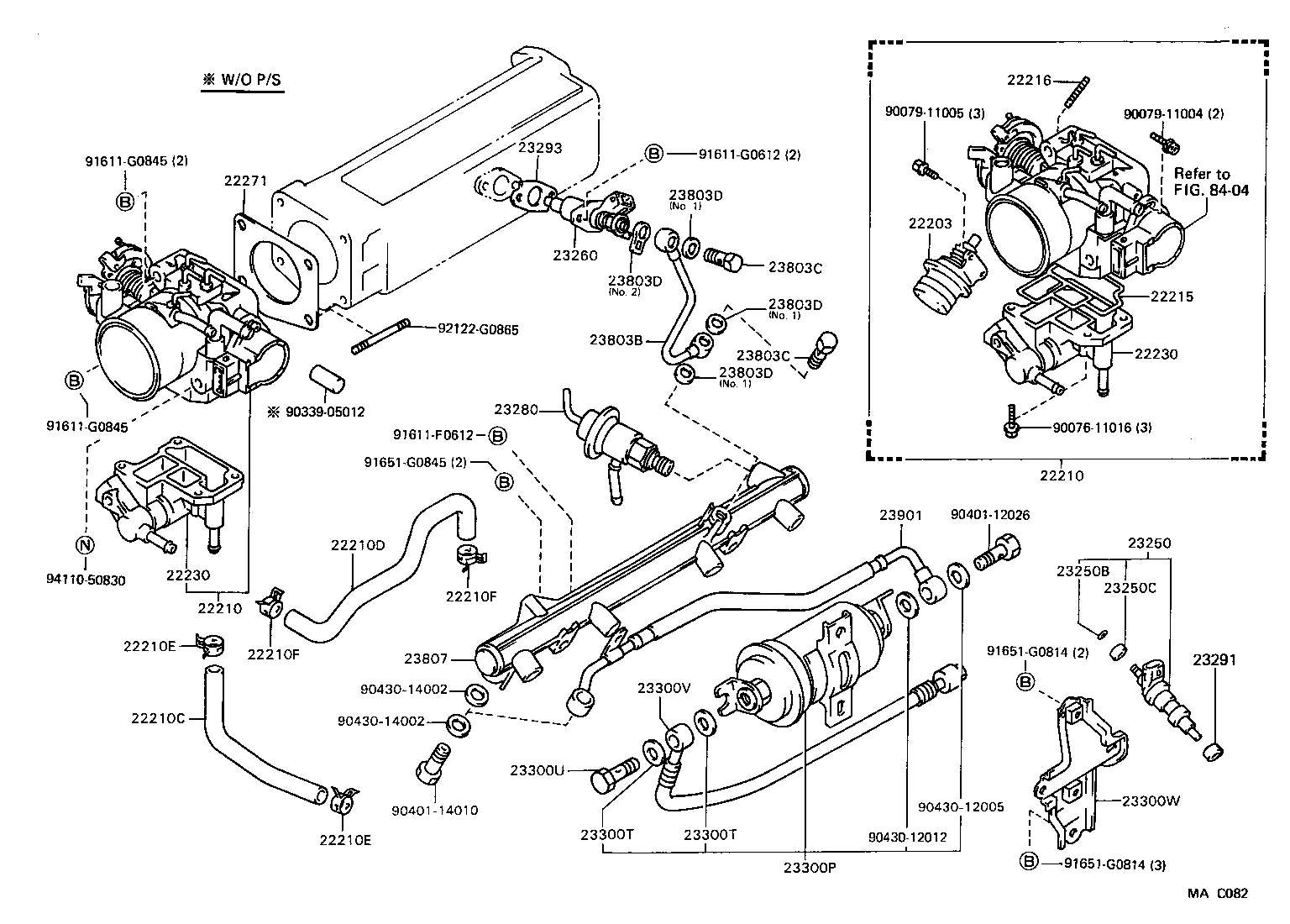22271-65010 GASKET, THROTTLE BODY product image