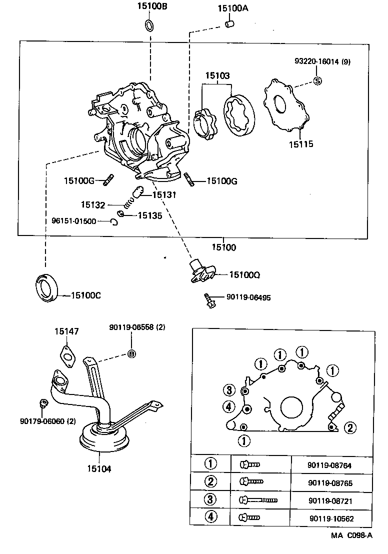 15100-70040 PUMP ASSY, OIL product image