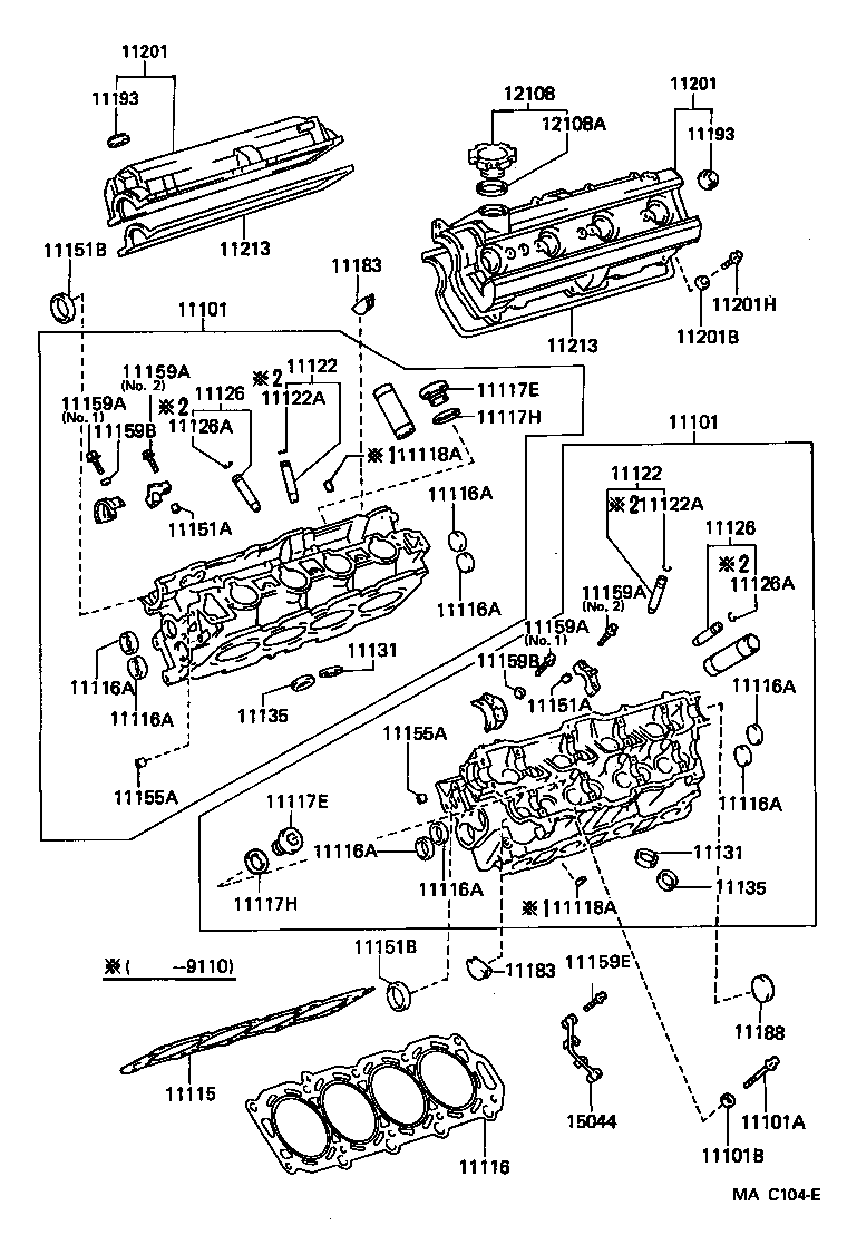 11101-59135 HEAD SUB-ASSY, CYLINDER product image
