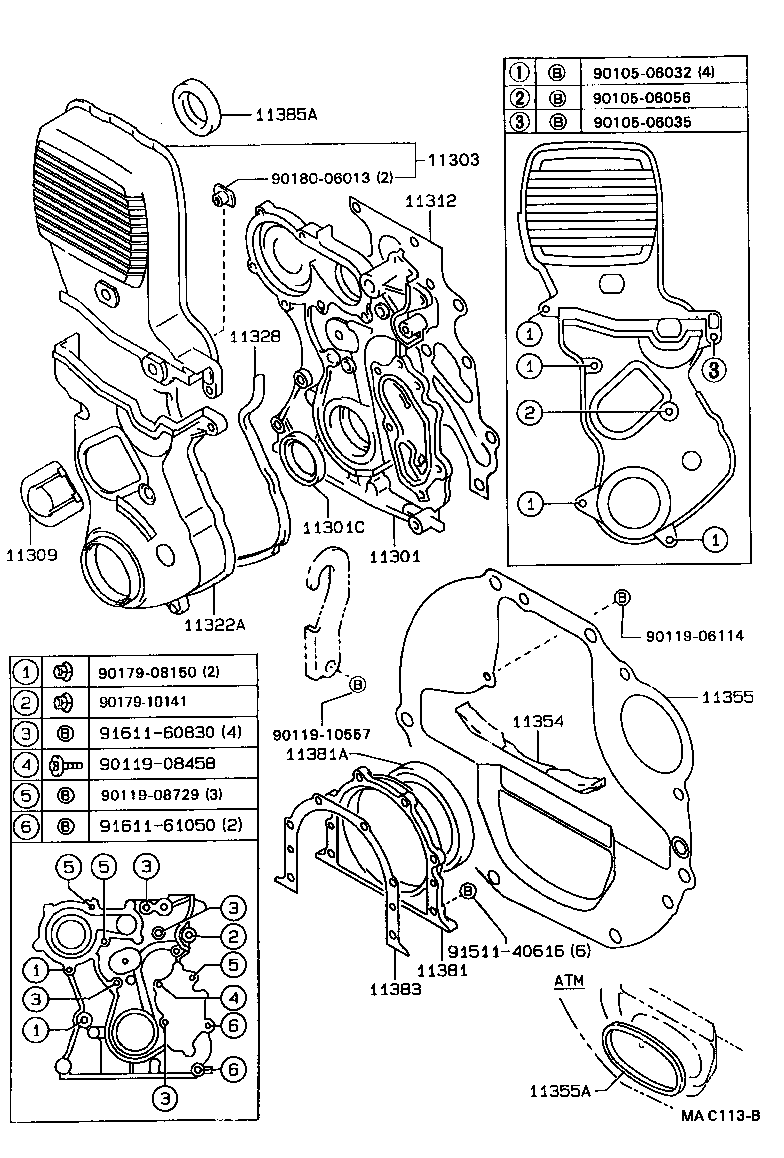 11321-54020 COVER SUB-ASSY, TIMING CHAIN OR BELT product image