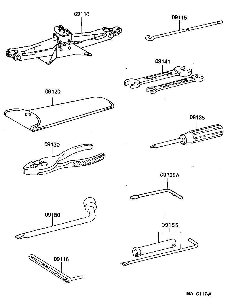 Toyota 09141-50010 SPANNER