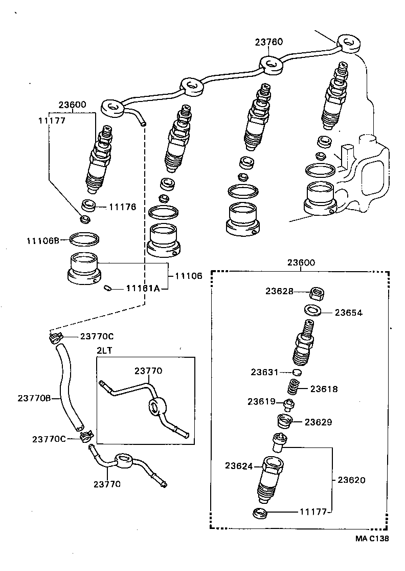 11176-67010 SEAT, INJECTION NOZZLE product image