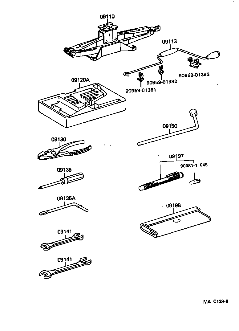 Toyota 09197-50030 LIGHT, PEN