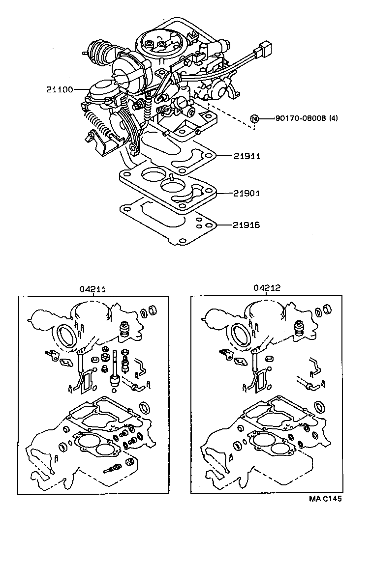 04211-74071 CARBURETOR KIT product image