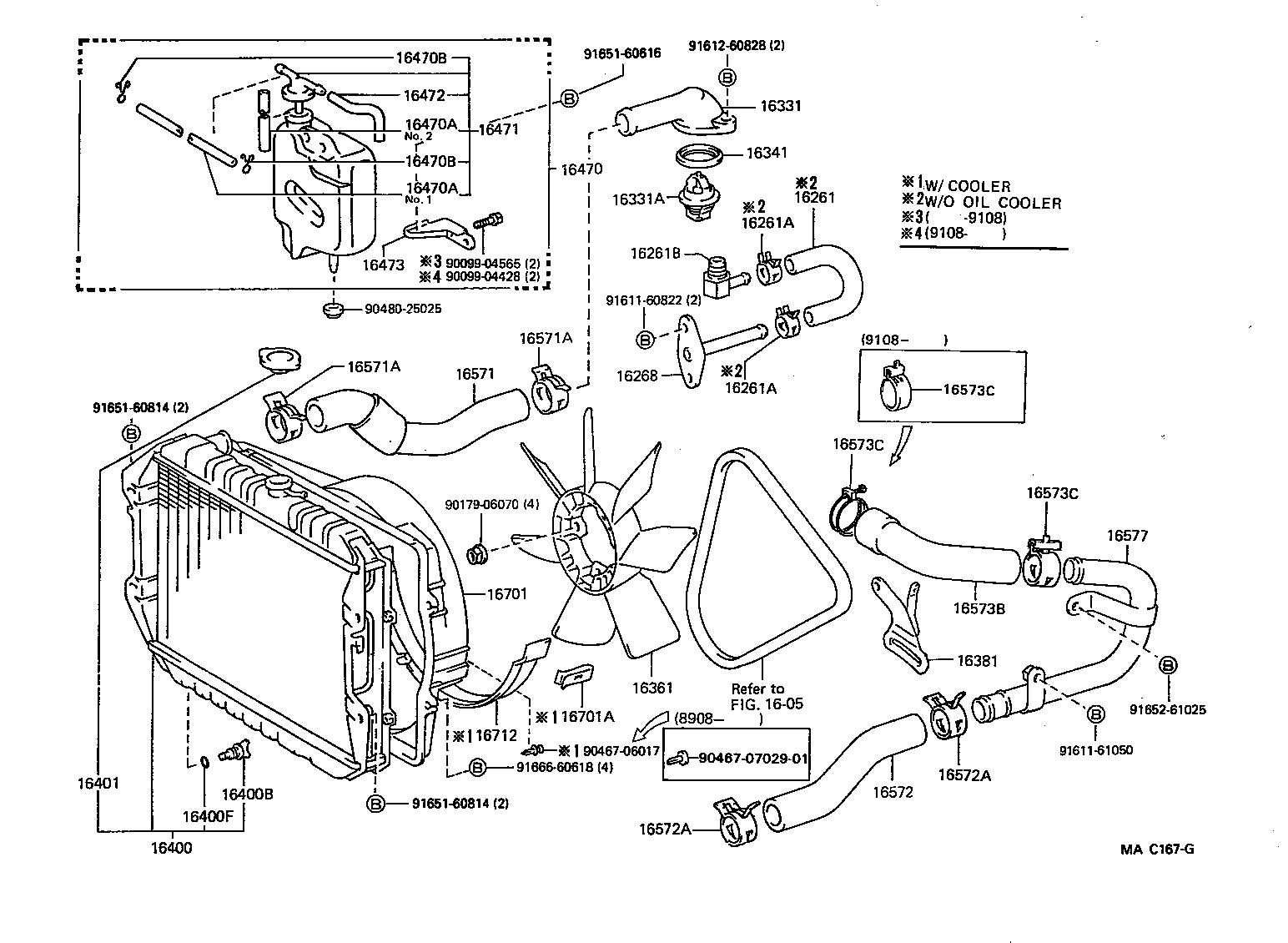 Toyota 16331-65020 OUTLET, WATER