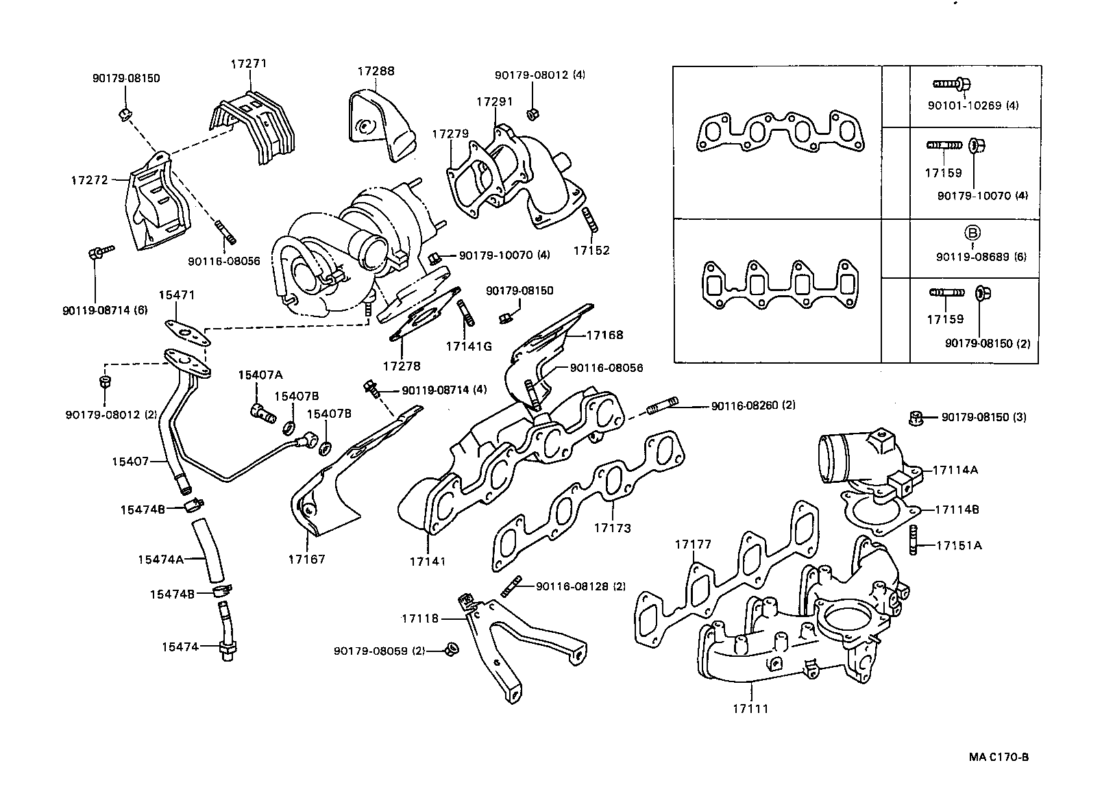 17139-70040 STAY, MANIFOLD, NO.2 product image