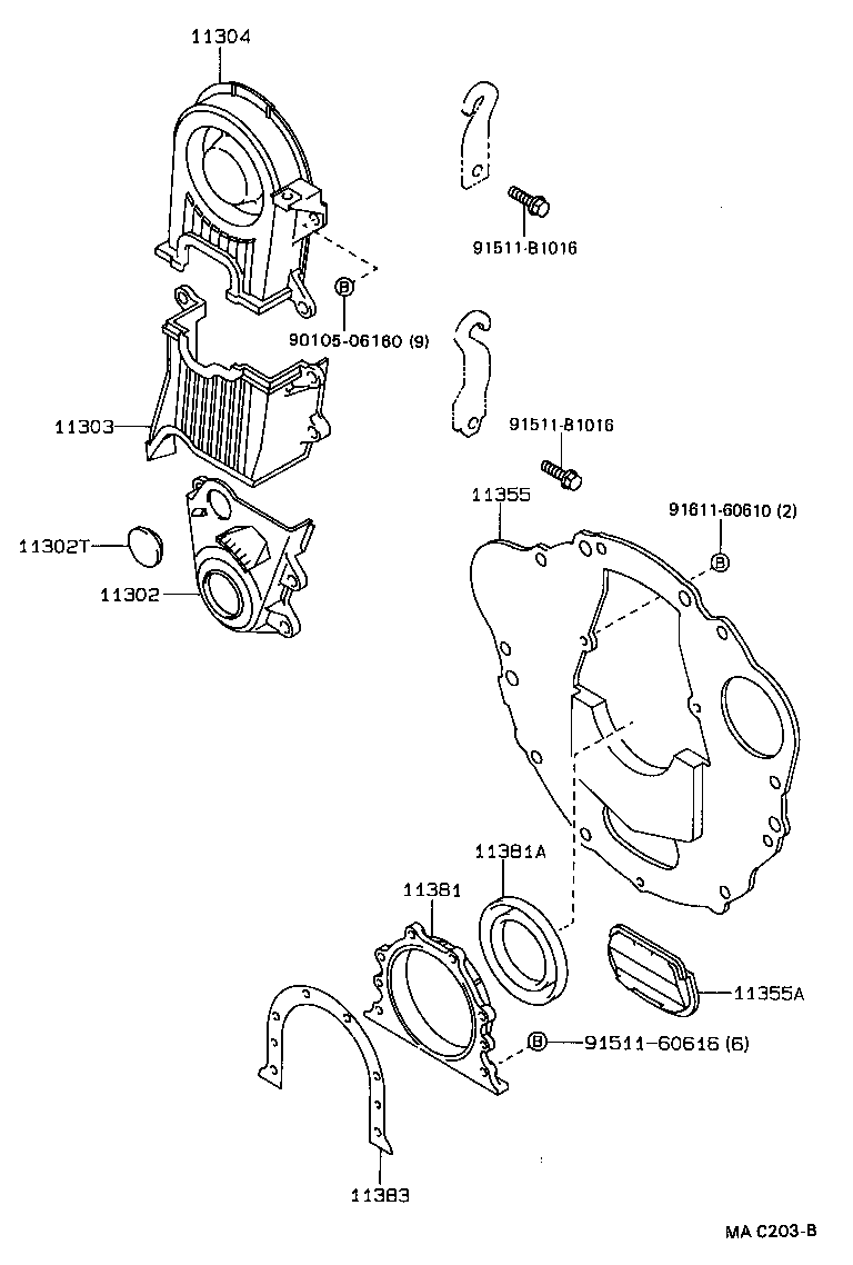 11355-64050 PLATE, REAR END product image