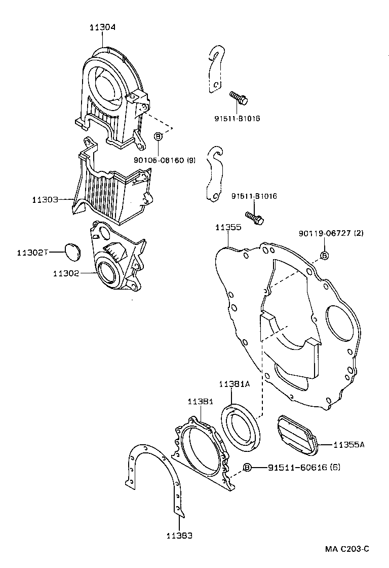 11355-15070 PLATE, REAR END product image