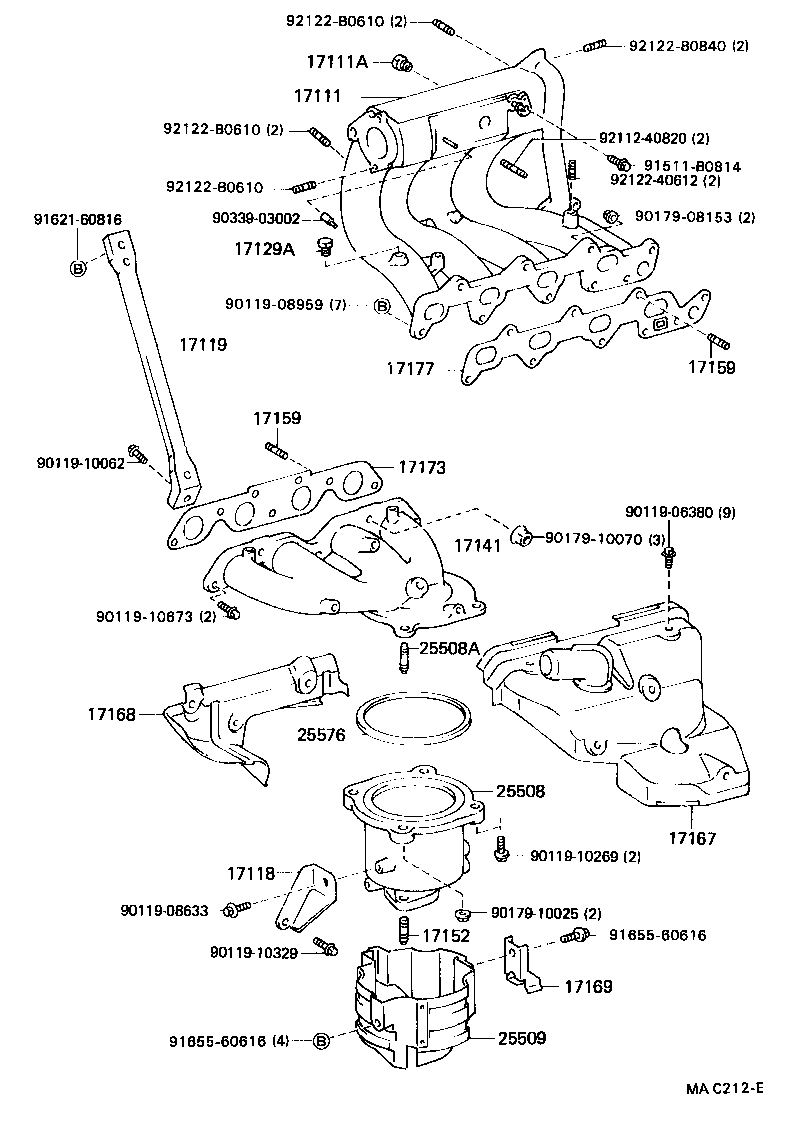 17101-15040 MANIFOLD, INTAKE product image