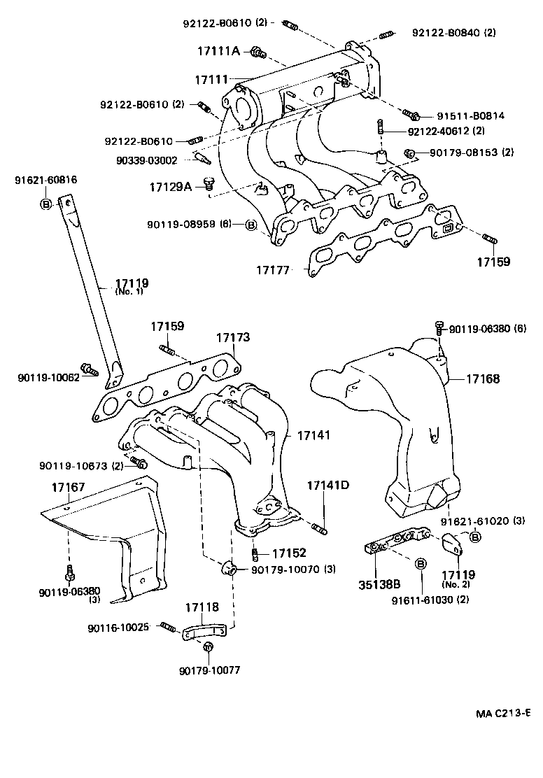 17101-15040 MANIFOLD, INTAKE product image